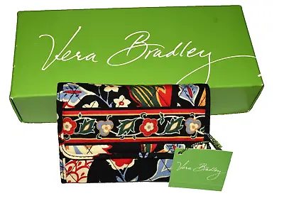 Vera Bradley Versailles Multicolor Floral Organizer Euro Wallet NWT Org Box • $24.99