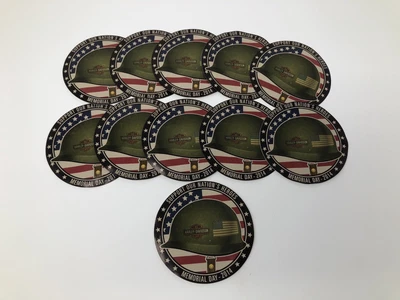 $18.88 • Buy 2014 HARLEY DAVIDSON Support Our Nations Heroes Memorial Day Stickers Lot Of 11