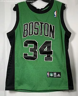 Adidas Men's Green Boston Celtics Paul Pierce #34 NBA Pullover Jersey Size 48 • $15.99