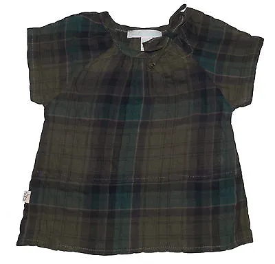 Marie Chantal Bubble Cotton Check Bow Front Top Various Sizes Colours NWOT • £4