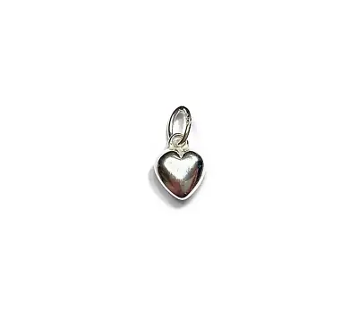 Sterling Silver 925 Petite Puff Heart Charm Jewellery Making UK Gifts For Her • £3.25