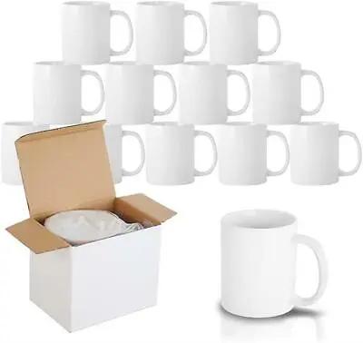 Sublimation Mugs Small Handle 11oz White Double Coated Heat Press Print • £4.92