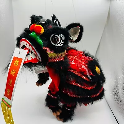 Chinese New Year Congratulation Pull Line Lion Puppet Lion Dance On String • £24.13