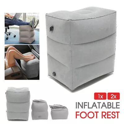 $16.99 • Buy 1/2x Travel Air Pillow Inflatable Foot Rest Cushion Office Home Leg Footrest AU