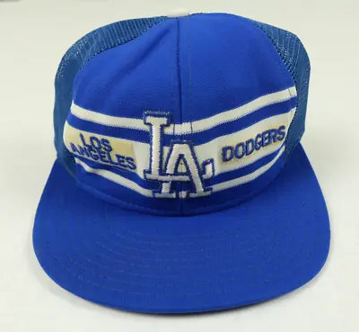 Vintage AJD Los Angeles LA Dodgers Hat Snapback Mesh Trucker • $39.95