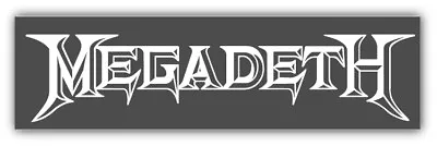 Megadeth Music Car Bumper Sticker Decal - Set Of 2pc - 9'' 12'' Or 14''  • $11.99