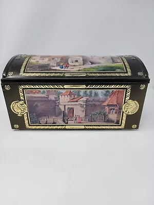 E. Otto Schmidt Nurnberg Vtg Large Collectible Biscuit Tin Box Made In Germany • $29.99