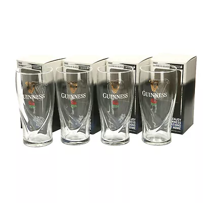 £17.99 • Buy 4 X GUINNESS TULIP GLASS SIX 6 NATIONS. SCOTLAND. WALES. IRELAND. ENGLAND 440ML