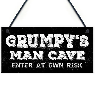Man Cave Plaque Garage Signs For Men Shed Dad Grandad Son Birthday Gift For Men • £3.99