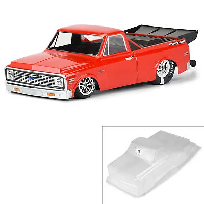 $46.99 • Buy Pro-Line Racing 1/10 1972 Chevy C-10 Clear Body Drag Car PRO355700 Car/Truck