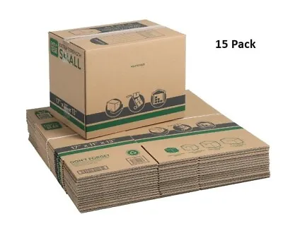 Pen+Gear Small Extra Strength Recycled Moving Boxes 17in.Lx11in.Wx13inH Kraft • $45.99