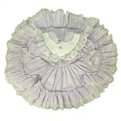 VTG Lilo California Full Circle Dress Sz 4T Lavender Pageant Ruffled Tiers Party • $74.99