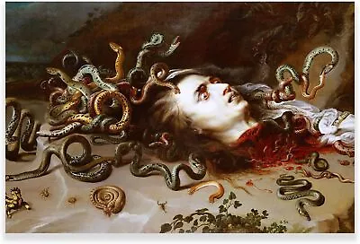 Peter Paul Rubens Canvas Prints Wall Art - Head Of Medusa Poster Framed • $39.90