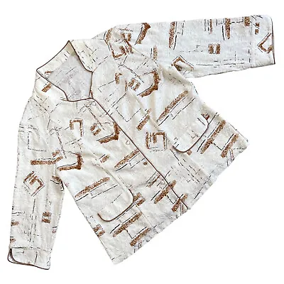 Sundazed (Germany) Knit Pentagon Mao Collar Pajama Jacket Ivory (Missoni) : XL • $222