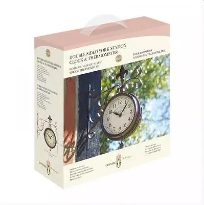 £32.95 • Buy Outdoor/Indoor Garden Open Face Wall Clock - Battery Powered & Weather Resistant