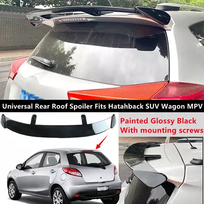 Universal Gloss Black Rear Roof Spoiler Top Wing Lip Fit For Mazda 2 2011-2014 • $84.40