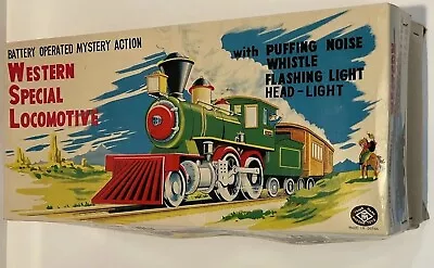 Vintage 1960s Modern Toys WESTERN SPECIAL LOCOMOTIVE Tin Train *DOES NOT WORK* • $40