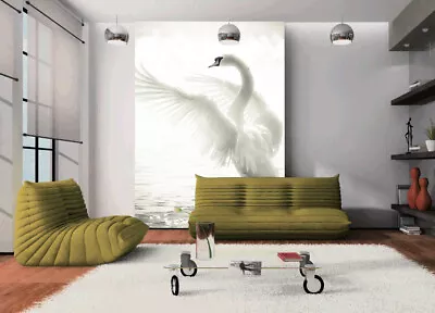 3D White Swan O32954 Animal Wallpaper Wall Murals Removable Wallpaper Fay • $12.39