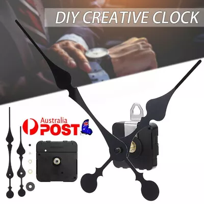 Long Axis Large Torque Wall Clock Movement Mechanism Metal Clock Hand Kit DIY • $15.69