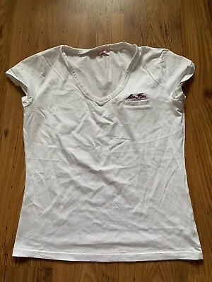 Miss Fiori White Short Sleeve Top Size 18 • £5