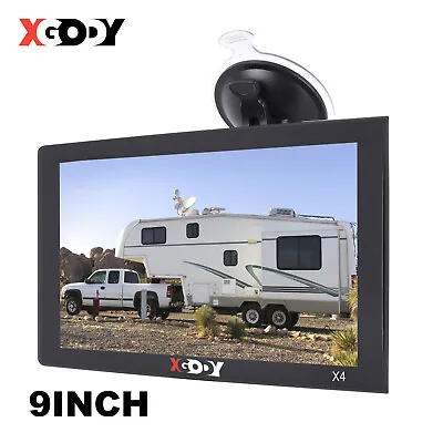 XGODY 9  Truck Sat Nav Navigation UK & EU Maps POIs For Car HGV Lorry LGV Coach • £67.56