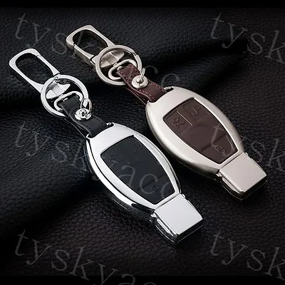 Metallic Smart Key Case Holder Bag Shell For Benz W166 W205 W212 W222 X204 W218 • $16.10