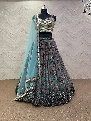 Designer Party Wear Lehenga Choli Indian Pakistani Lehenga New Bollywood Wedding • $31.91