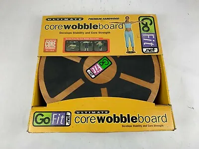 Go Fit Ultimate Wood Wobble Balance Board Leg Exercise With Workout DVD Wooden  • $49.99