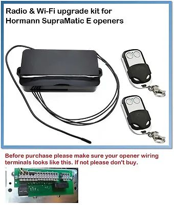 £7.55 • Buy Universal 433MHz. Radio & Wi-Fi Upgrade Kit For Hormann/Garador SupraMatic E