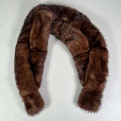 Vintage Designer Mink Collar Reynolds Charlotte Brown Fur • $19.99