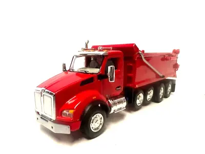 Dcp / First Gear 1/64 Scale T-880 Kenworth Quad Axle Dump Truck Red • $99