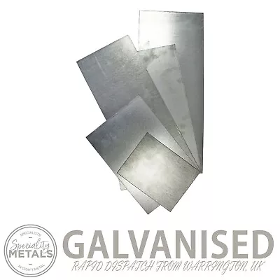 1.5mm Thick Galvanised Steel Sheet Flat Metal Plate UK Made Various Size • £7.25