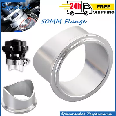 $9 • Buy 50mm BOV Turbo Blow Off Valve Weld-On Aluminum V-Band Flange For TiAL BV50 Q QR