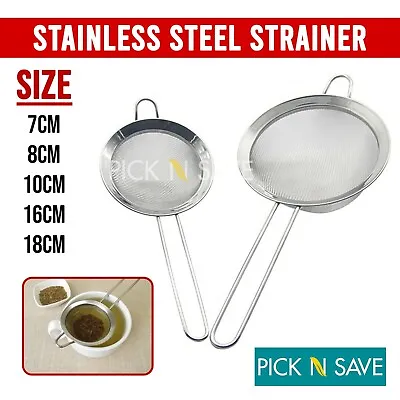 Tea Strainer Mesh Infuser Loose Leaf Kitchen Quality Stainless Steel • £2.99