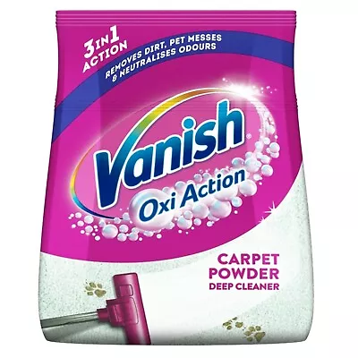 Vanish Oxi Action Carpet & Rug Cleaner Moist Powder With 5x Benefits 650G • £14.79