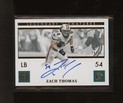 $20.50 • Buy 2021 Panini Encased Legendary Signatures Zach Thomas Dolphins HOF AUTO /35