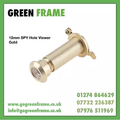 £5.50 • Buy Spy Hole, 180° Gold Peep Hole/door Viewer Adjustable 35-57mm Length 12mm Thick