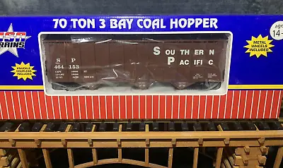 USA Trains R14005 Southern Pacific 70 Ton 3-Bay Coal Hopper Car * G-Scale * NIB • $139.99