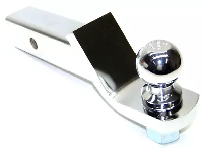 2  Drop Hitch Receiver Chrome Trailer Ball Mount 2  Receiver With 2 Hitch Ball • $33.99