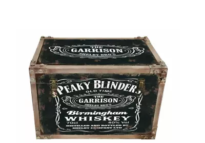 £23.50 • Buy Peaky Blinders Whisky Wooden Storage Chest Trunk Retro Vintage Large Tool Box