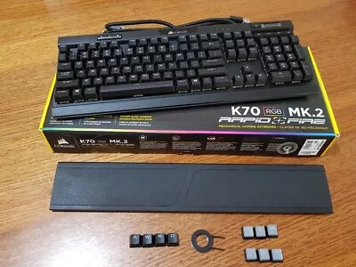 Corsair K70 RGB KM.2 Rapid Fire Mechanical Gaming Keyboard Cherry MX Speed • $150