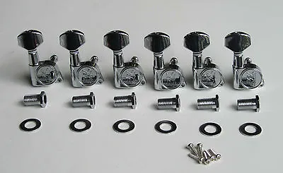 Chrome Genuine Wilkinson E-Z LOK Guitar Tuners Tuning Keys Pegs Machine Heads! • $33.70