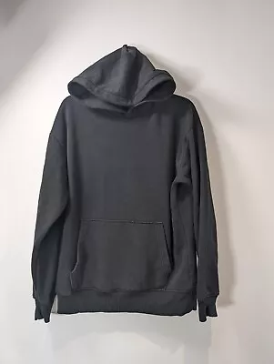 Zara Hoodie Heavy Cotton Sweatshirt Sweeter Size Large Black • £11.99