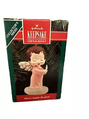 HALLMARK 1990 Mary's Angels Rosebud Ornament 3rd In Series 1990 • $18