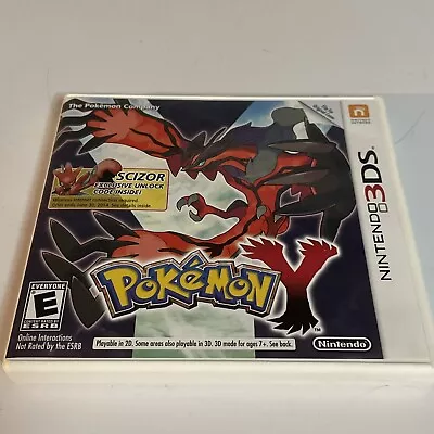 Pokemon Y Nintendo 3DS Game Scizor Variant Artwork CIB Complete - Fast Free Ship • $94.97