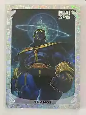 2018 Marvel Masterpieces Holofoil Kaleidoscope Parallel Thanos 15/25 Card #6 SSP • $53