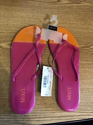 Mixit 7 Women’s Sandals Flip Flop Shoes Pink Retail $18 (apt-1076) • $6.71