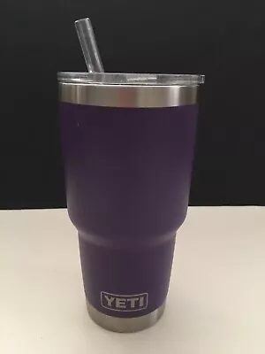 YETI 26oz Rambler Straw Cup Cosmic Lilac Travel Mug Tumbler Pre-owned VGUC • $28.99