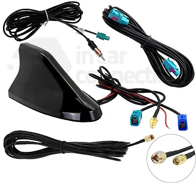 £99.90 • Buy Shark Fin Car Aerial DAB FM GPS Roof Mount Antenna SMB CT27UV83 AUTODAB Digital