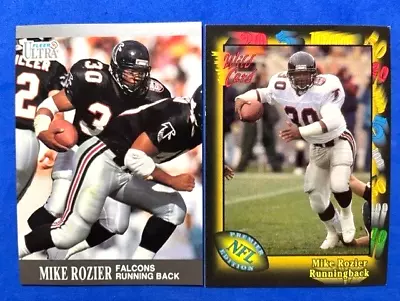 NFL - Mike Rozier 1991 Fleer Ultra & 1991 Wild Card Football - Falcons • $0.99